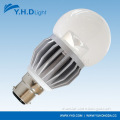 Wholesale round shape E27/B22 clear cover LED A60 bulb with intertek